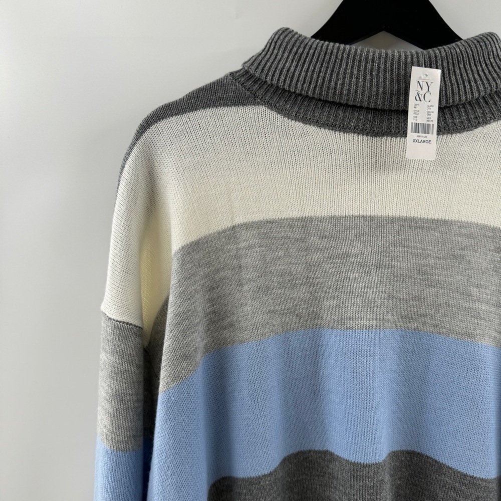 New York & Company Striped Turtleneck Sweater – Women’s XXL NWT - Picture 2 of 8